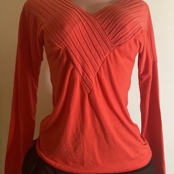 Women’s Cross Front Long Sleeve Top Size Medium - Picture 3 of 7